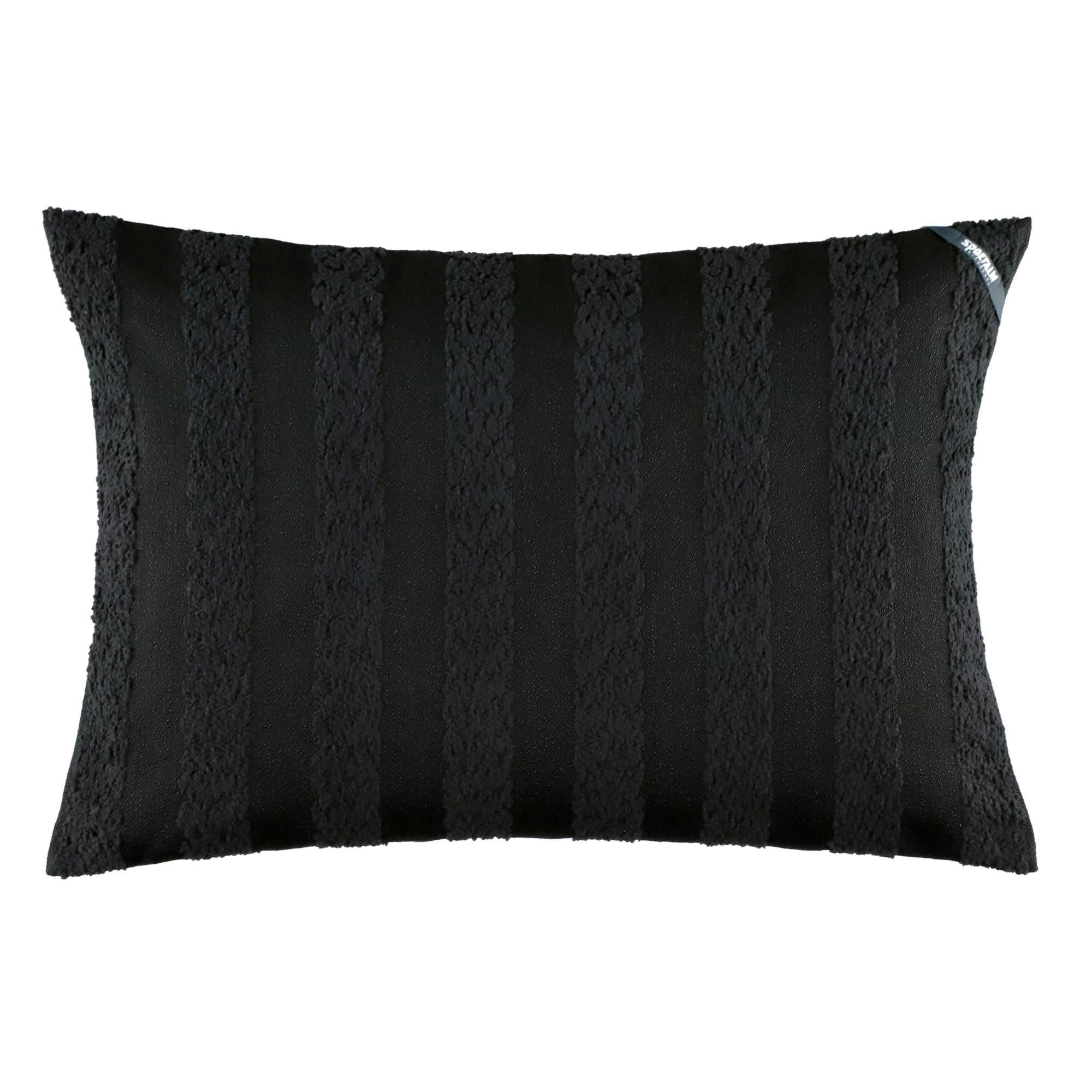 ZIERKISSENHÜLLE SOFT STRIPE - Anthrazit, Textil (58/38cm) - Sportalm Kitzbühel