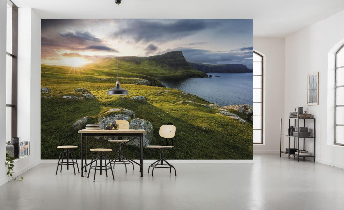 FOTOTAPETE Landschaft 450 x 280 cm - Grün, Papier (450/280cm) - Sanders & Sanders