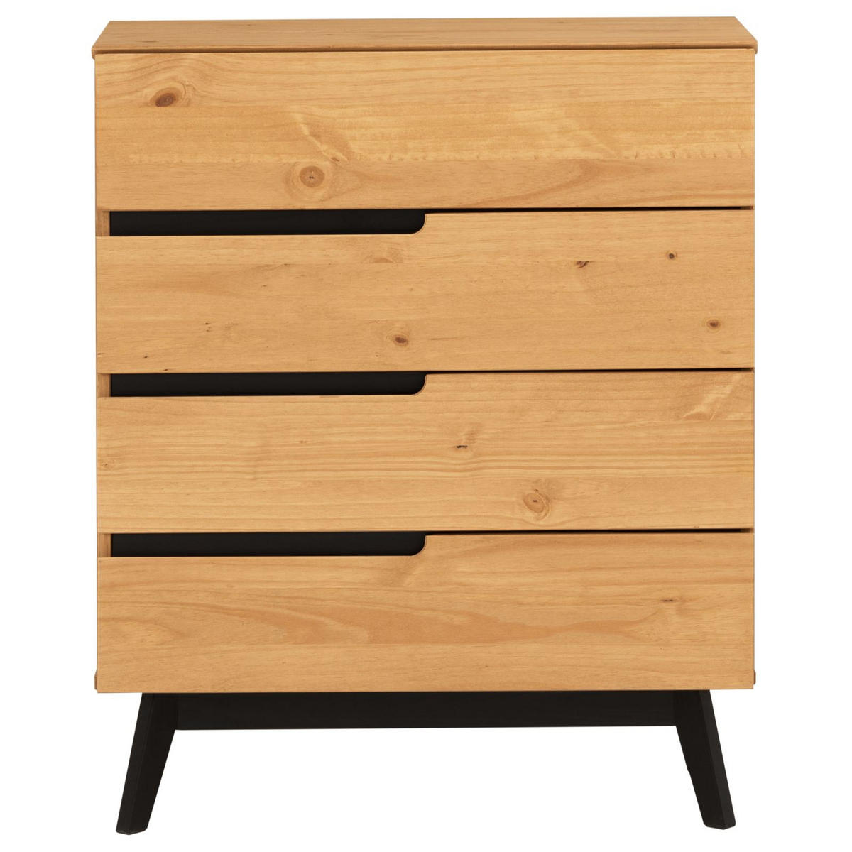 KOMMODE TIBOR gebeizt/gewachst - Kieferfarben, Holz (80/96/40cm) - IDIMEX