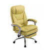 CHEFSESSEL Stoff grün - Chromfarben/Grün, Textil/Metall (67/112/67cm) - CLP