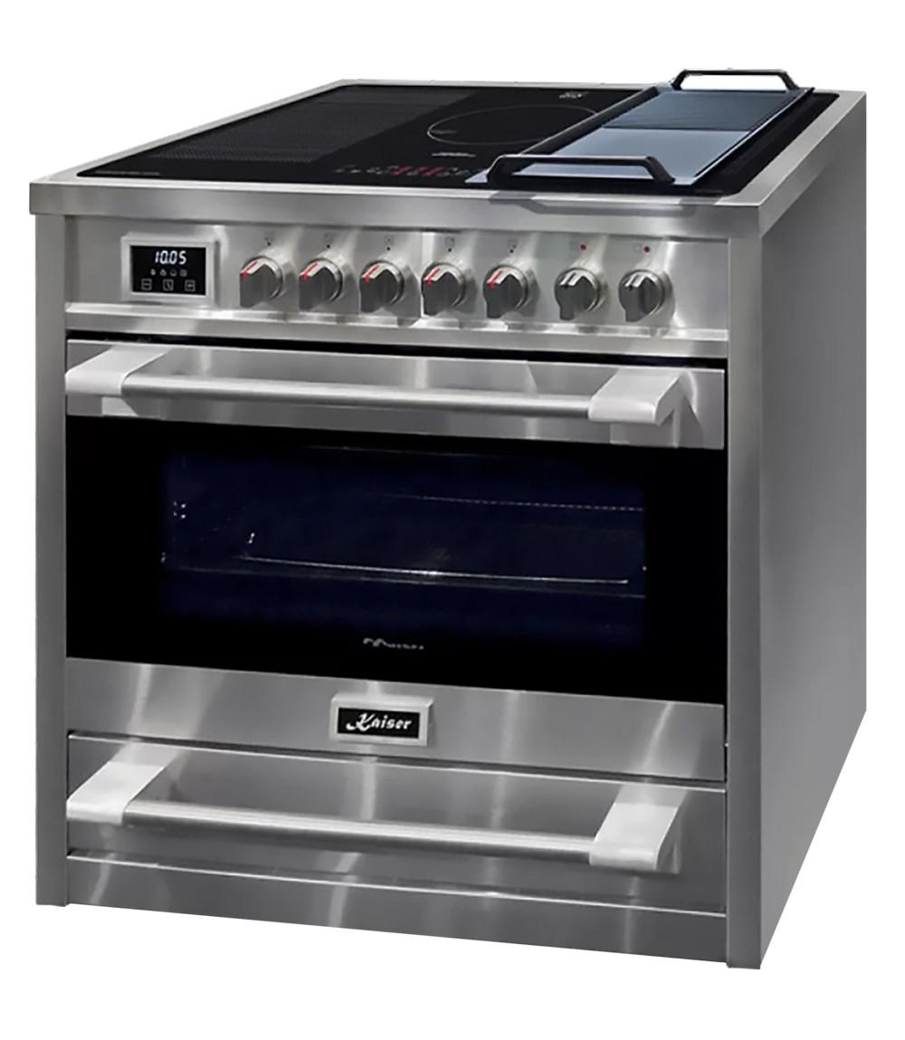 Kaiser Küchengeräte Induktions-Standherd Silber 90x92x60 cm