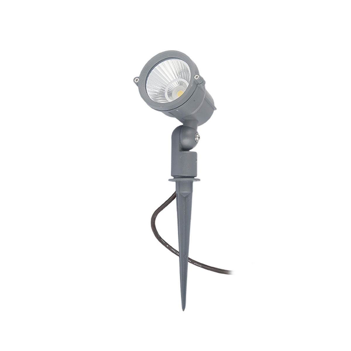 AUSSENLEUCHTE GARY LED Grau 10 W IP65 - Grau, Metall (8/8/34cm) - Rendl