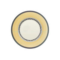 FRÜHSTÜCKSTELLER Audun Fleur weiß-grau-gelb ø 21,6 cm - Gelb/Weiß, Keramik (21.6cm) - Villeroy & Boch