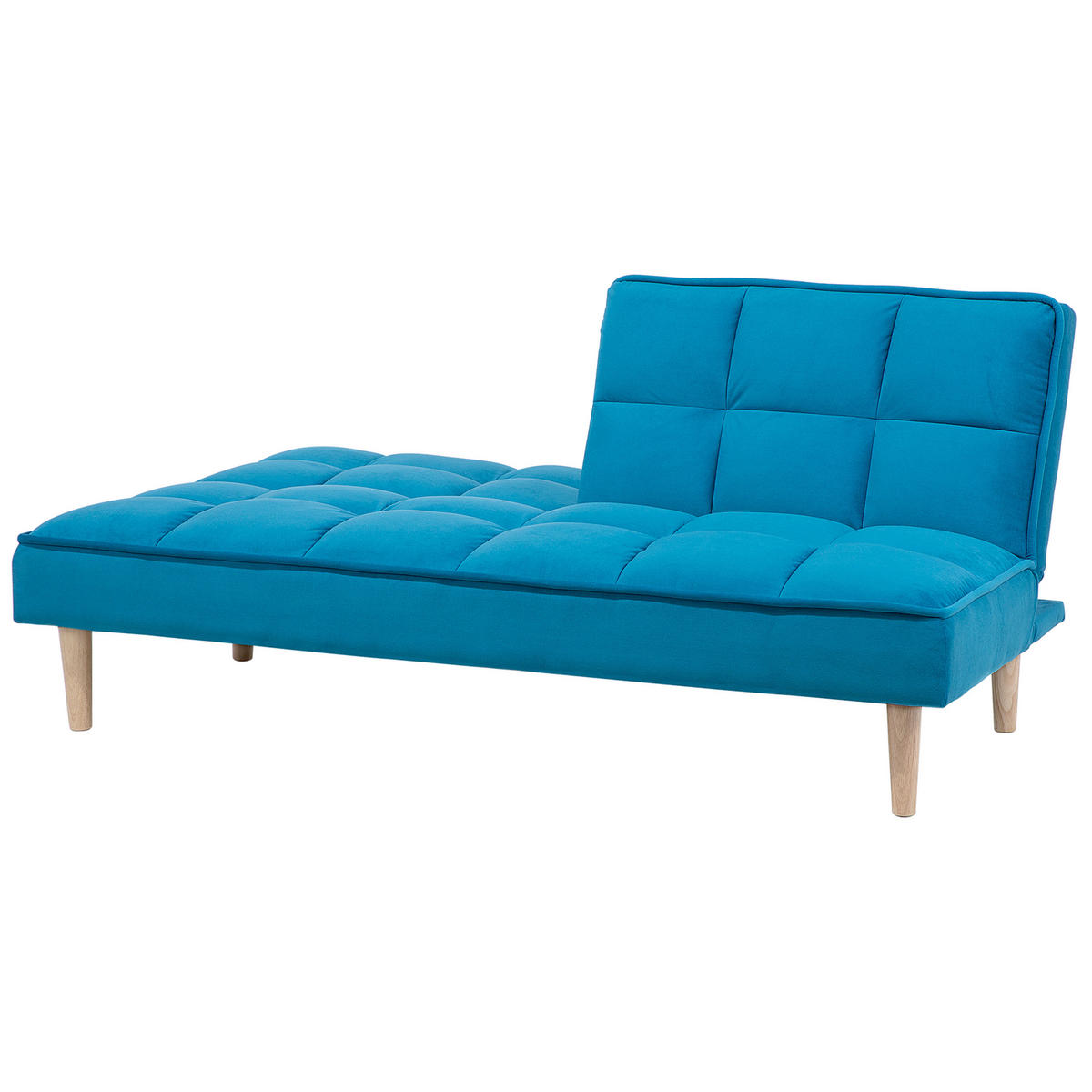 3-SITZER-SCHLAFSOFA Polyester Blau Siljan - Hellblau, Textil (177/80/80cm) - Beliani