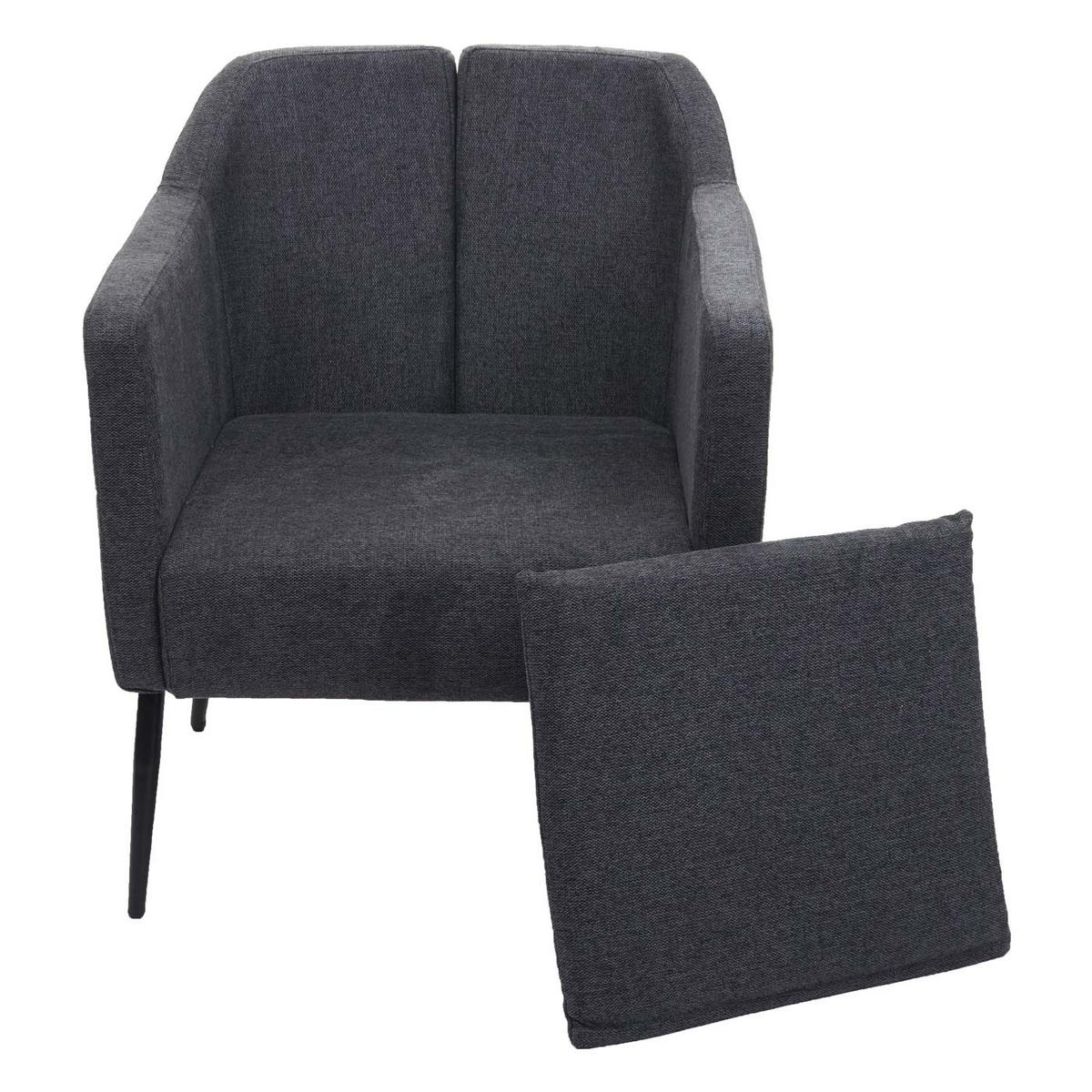 RELAXSESSEL H93A Anthrazit - Anthrazit, Textil (70/92/70cm) - MCW