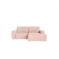 ECKSOFA KOKKO MINI mit Schlaffunktion, Rose - Pink, Textil (240/167cm) - Fedve