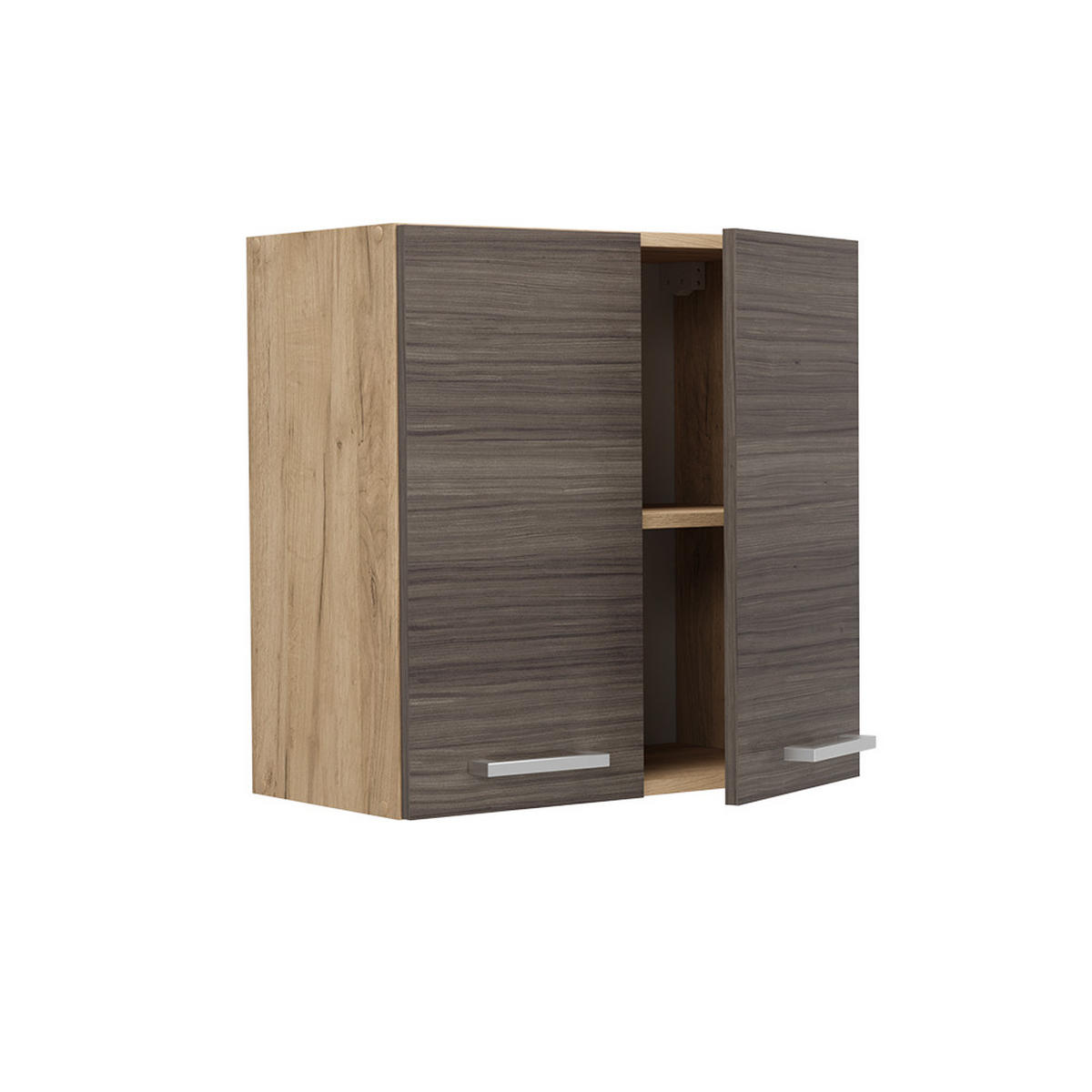HÄNGESCHRANK R-Line Edelgrau 60 cm - Honigeiche/Eiche Wotan, Holzwerkstoff (60/60/31cm) - Vicco
