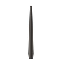 SPITZKERZEN (konische Kerzen) Grau 250 x Ø 25 mm, 12 Stück - Grau, Paraffin (2.5/25/25cm) - Wiedemann Kerzen