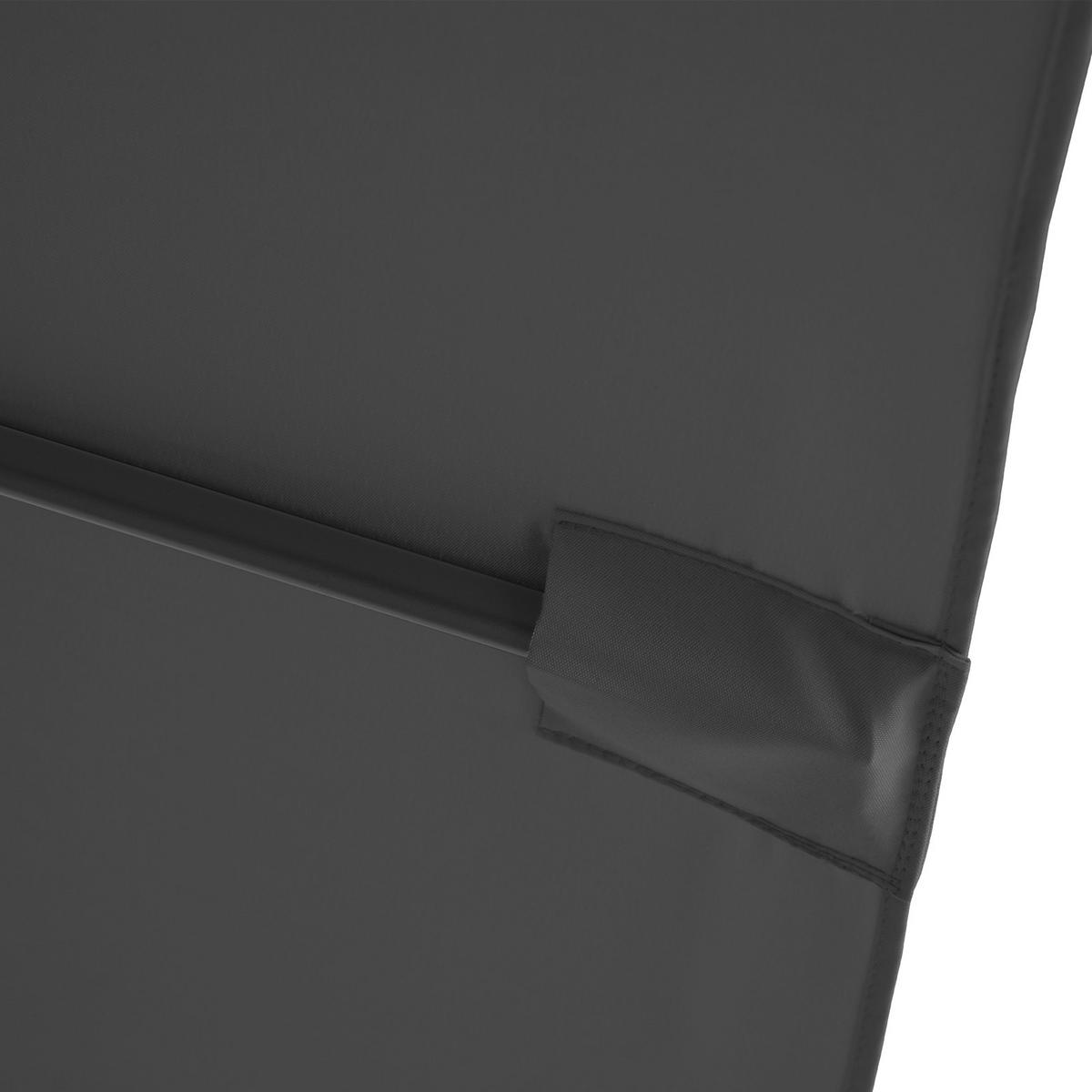 SONNENSCHIRM rechteckig 3x2m - Dunkelgrau, Textil (200/300cm) - SVITA