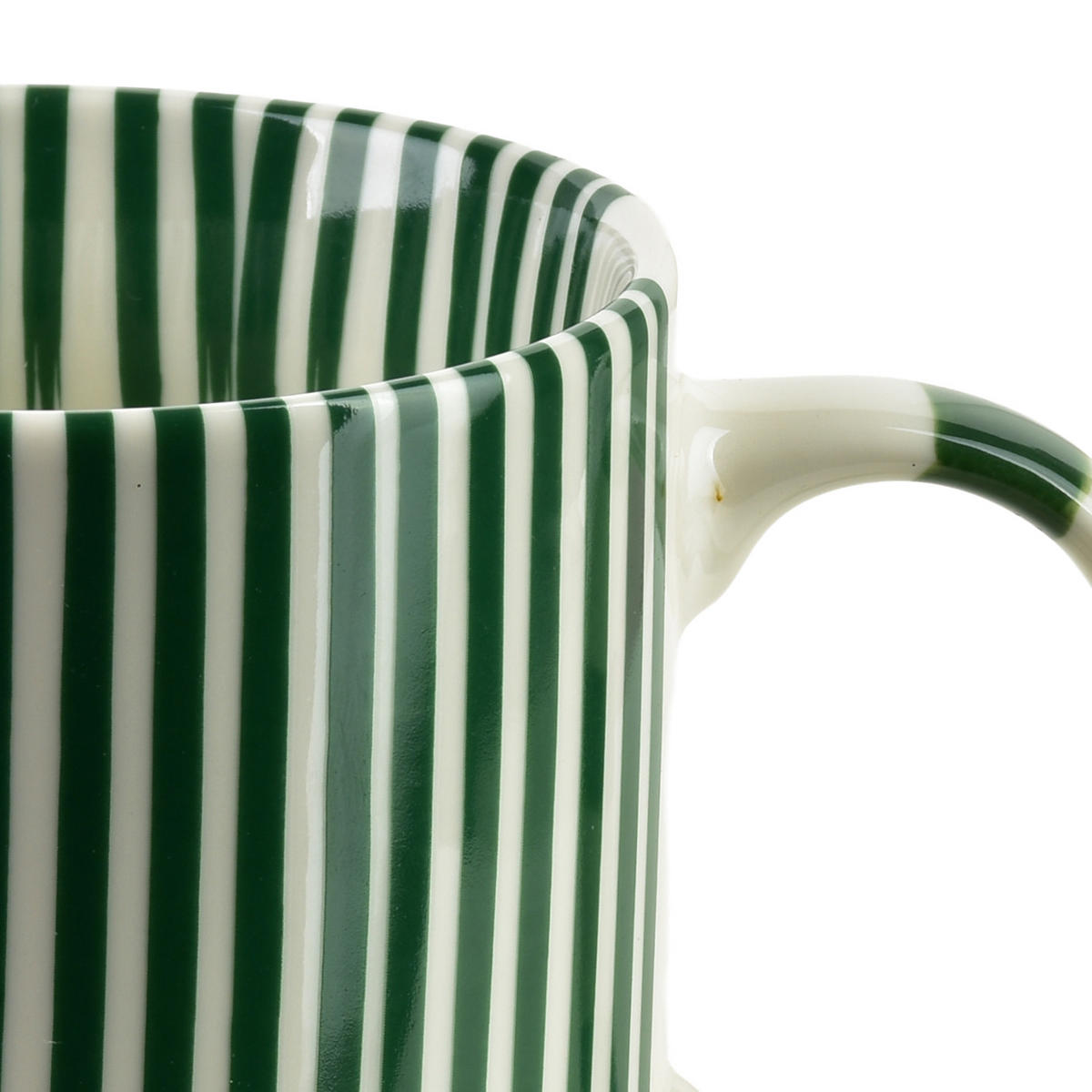 BECHER Ronnie grün 9/13/9 cm Porzellan - Grün, Keramik (0.38L) - Mondex