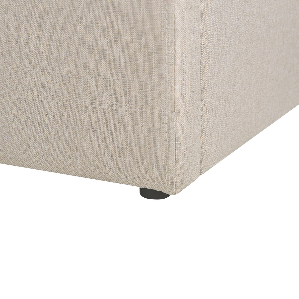 POLSTERBETT 160/200cm Beige Dinan - Beige, Textil (160/200cm) - Beliani