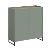 SCHUHKOMMODE DRIVE (B/H/T: ca. 90/97/38 cm) in Salbei/Salbei - Salbeigrün, Holzwerkstoff (90/97/38cm)