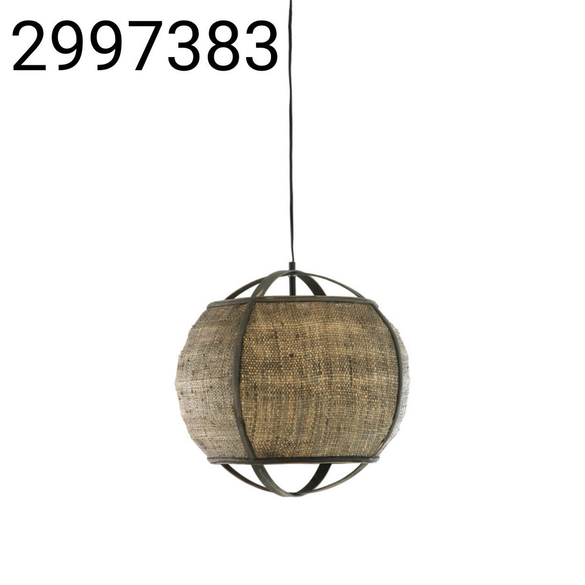 HÄNGELAMPE Bozona - Braun - 41/41/39 cm - Braun, Naturmaterialien (41/41/39cm) - Light & Living