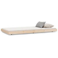MASSIVHOLZBETT ohne Matratze 90x200 Kiefernholz - Braun, Holz - furnicato
