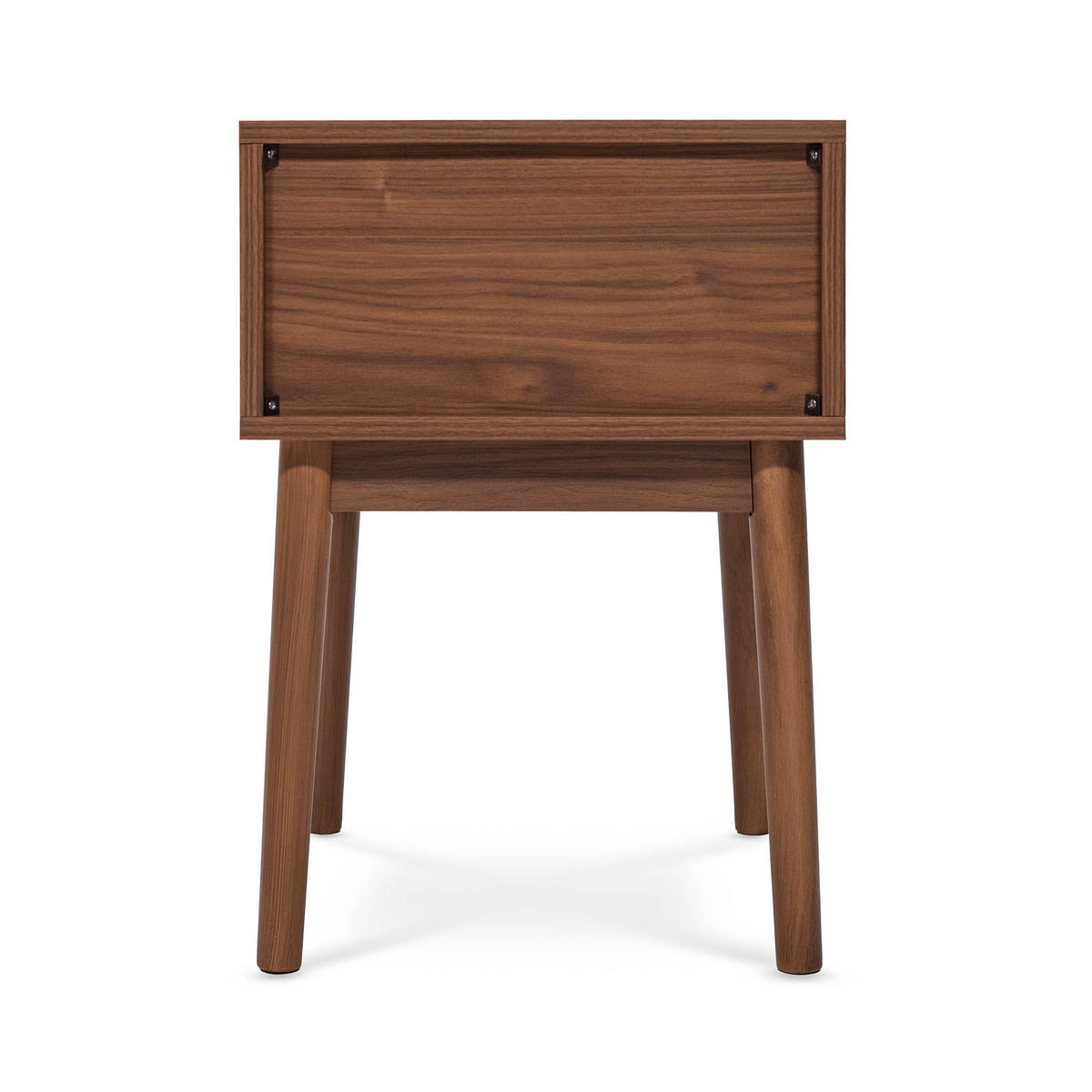 NACHTTISCH 2er-Set Milo aus Walnussholz Retro - Braun, Holz (38/55/38cm) - Sicaan