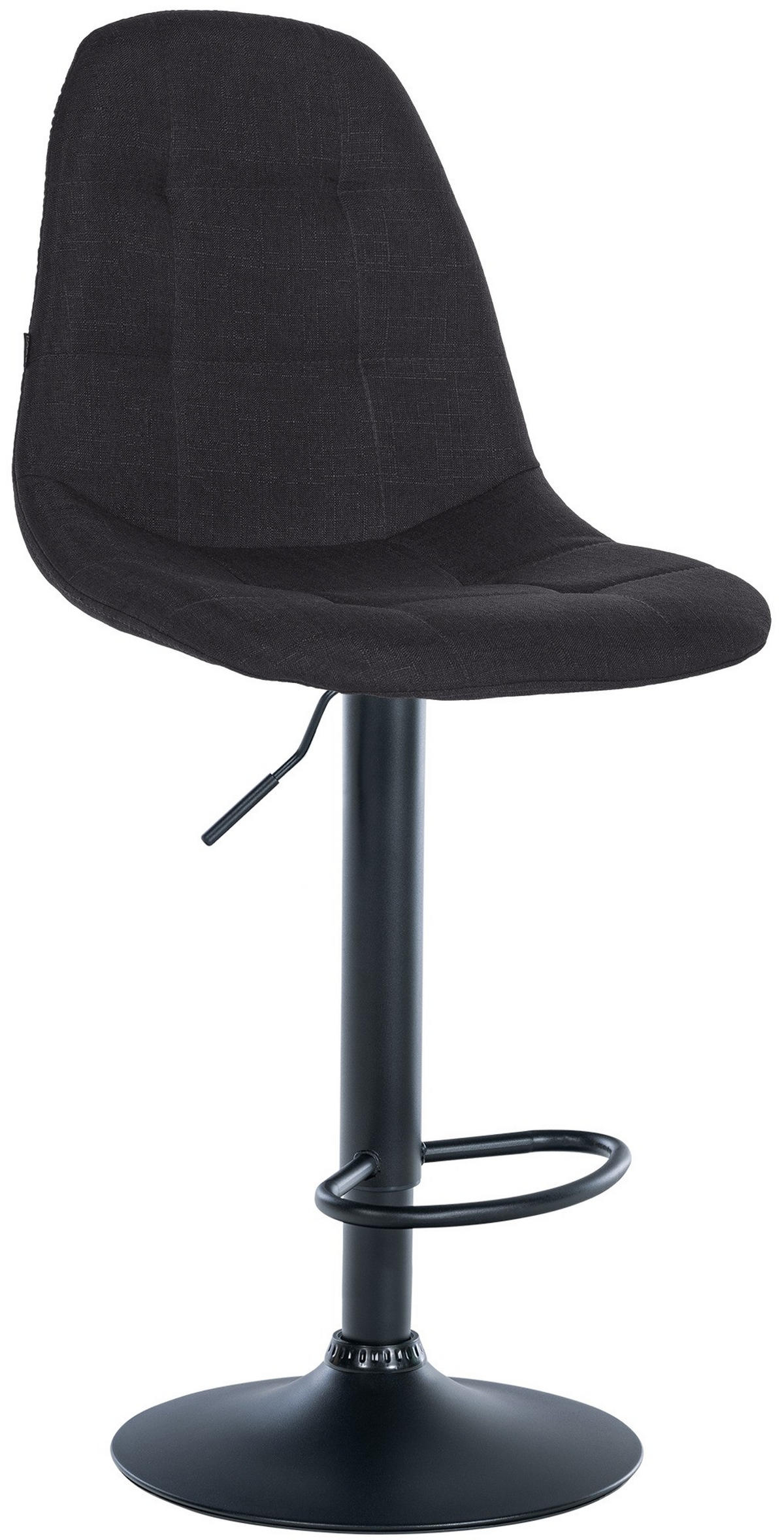 BARHOCKER Metall schwarz - Schwarz, Textil/Metall (47/99/56cm) - CLP