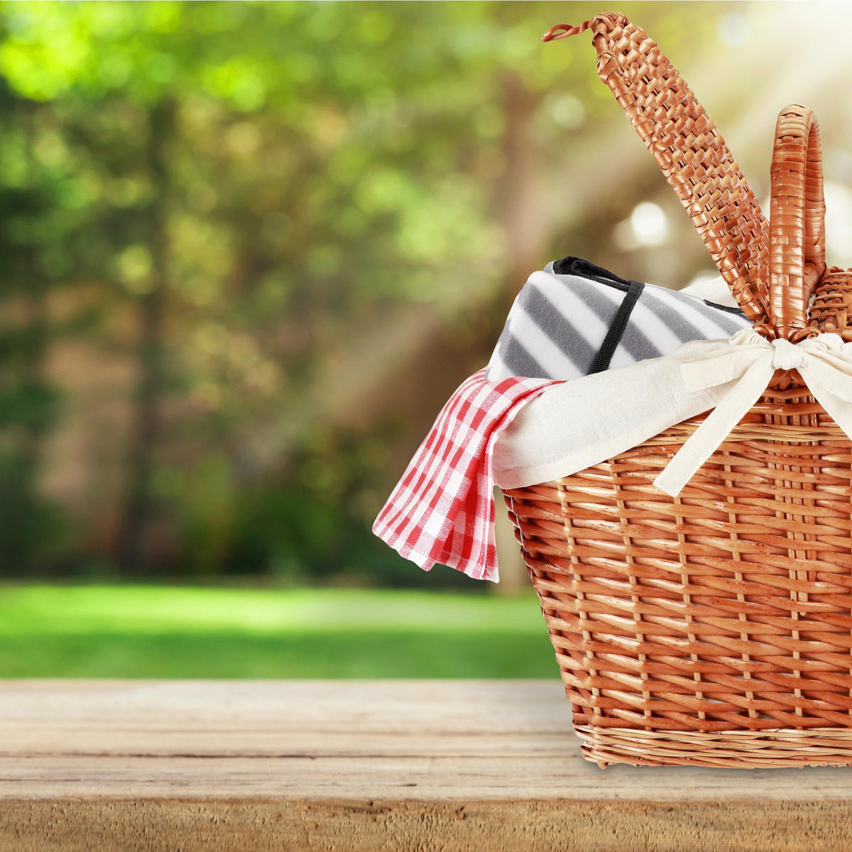 PIKNIK odeja - večbarvno, kovina/tekstil (200/200cm) - Relaxdays