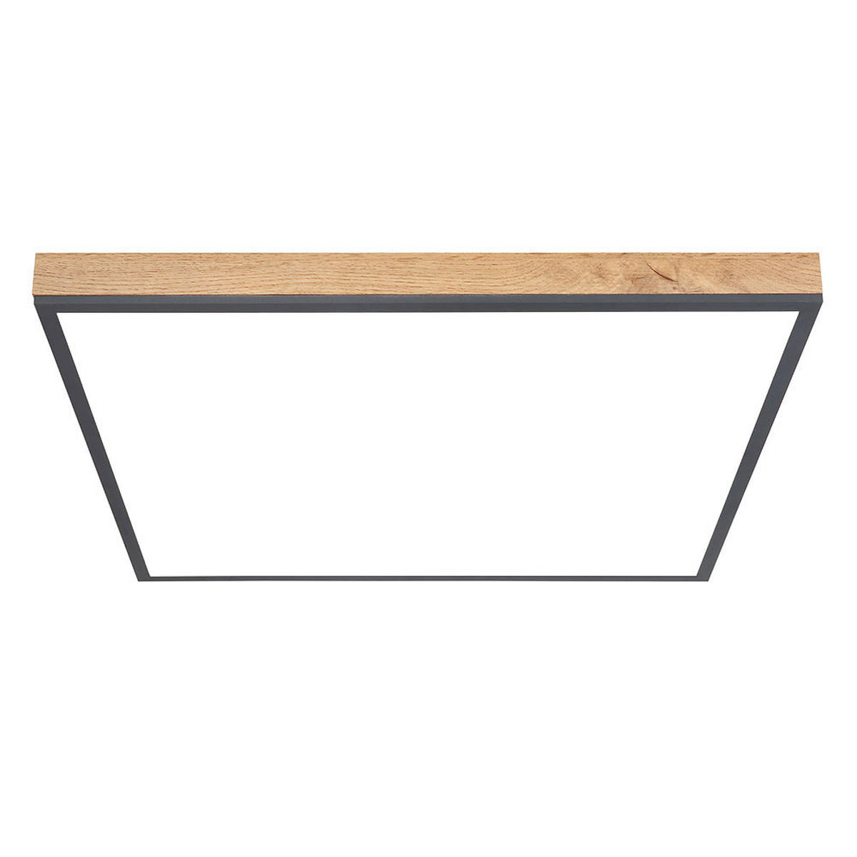 LED DECKENLEUCHTE DORO Braun opal - Braun, Metall (59/59/6.5cm) - Globo Lighting