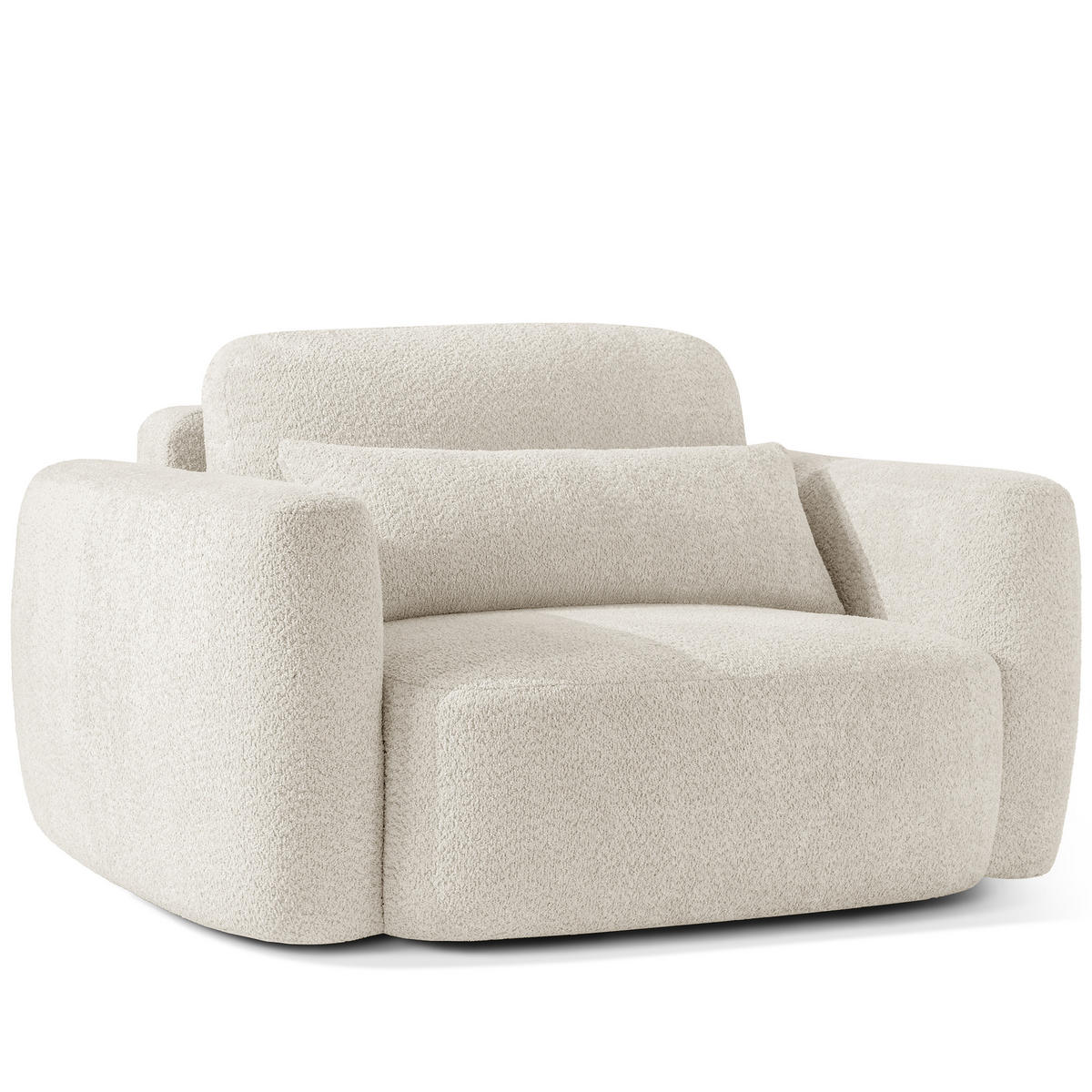 SESSEL ELOSA - Weiß, Holz/Textil (145/85/115cm) - KONSIMO®