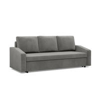 SOFA Neo mit abgeschrägter Armlehnen hellgrau - Hellgrau, Textil (220/92/92cm) - SIMKAM Furniture