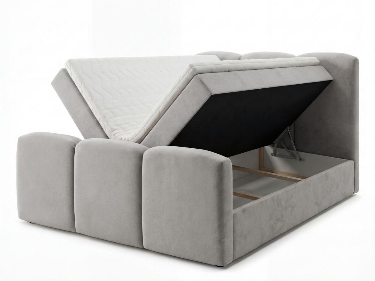 BOXBETT Campi 140x200 Grau - Grau, Holz/Textil (140/200cm) - Graingold