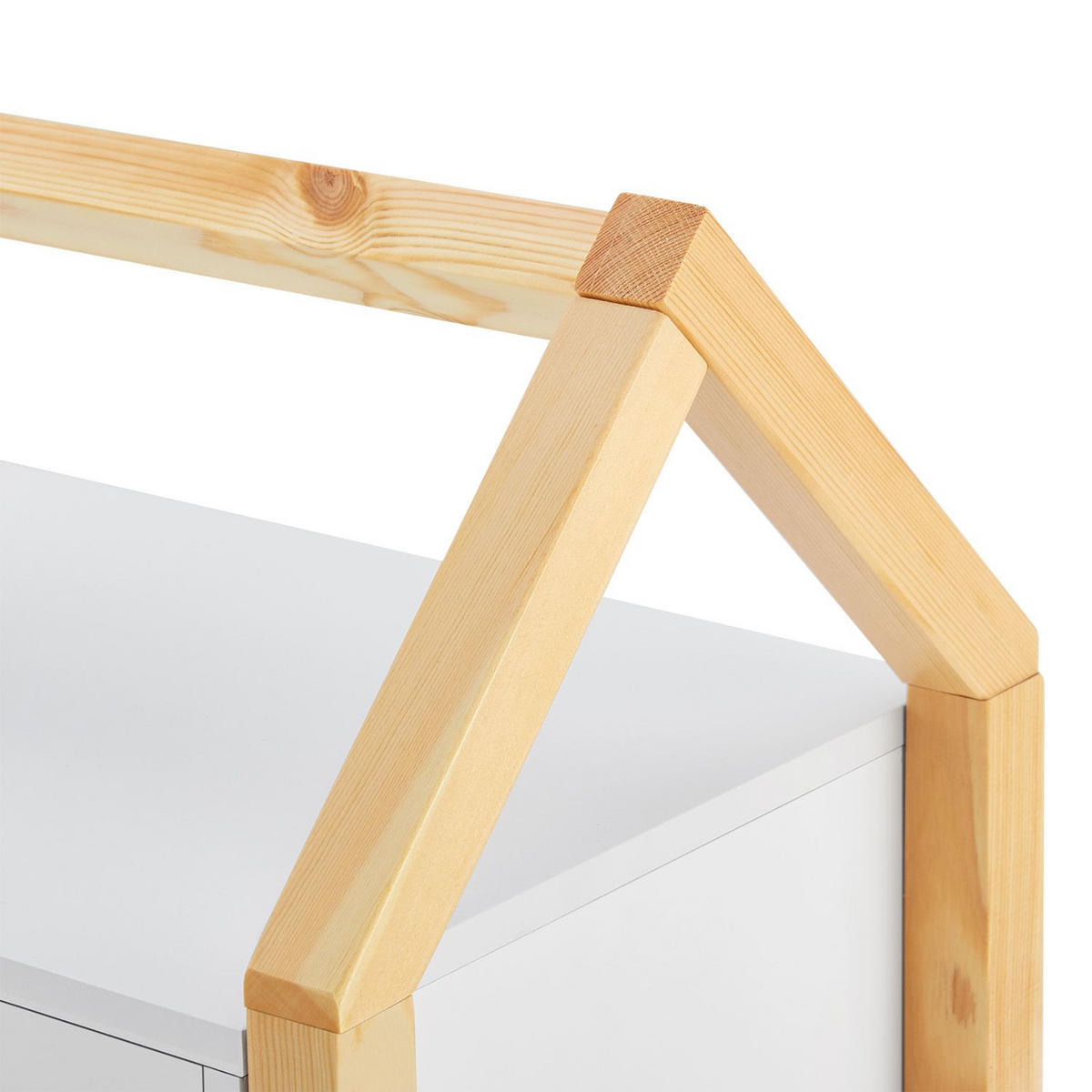 NACHTTISCH Enny mit 2 Schubladen Kinder - Weiß, Holz (30/55/46cm) - Juskys