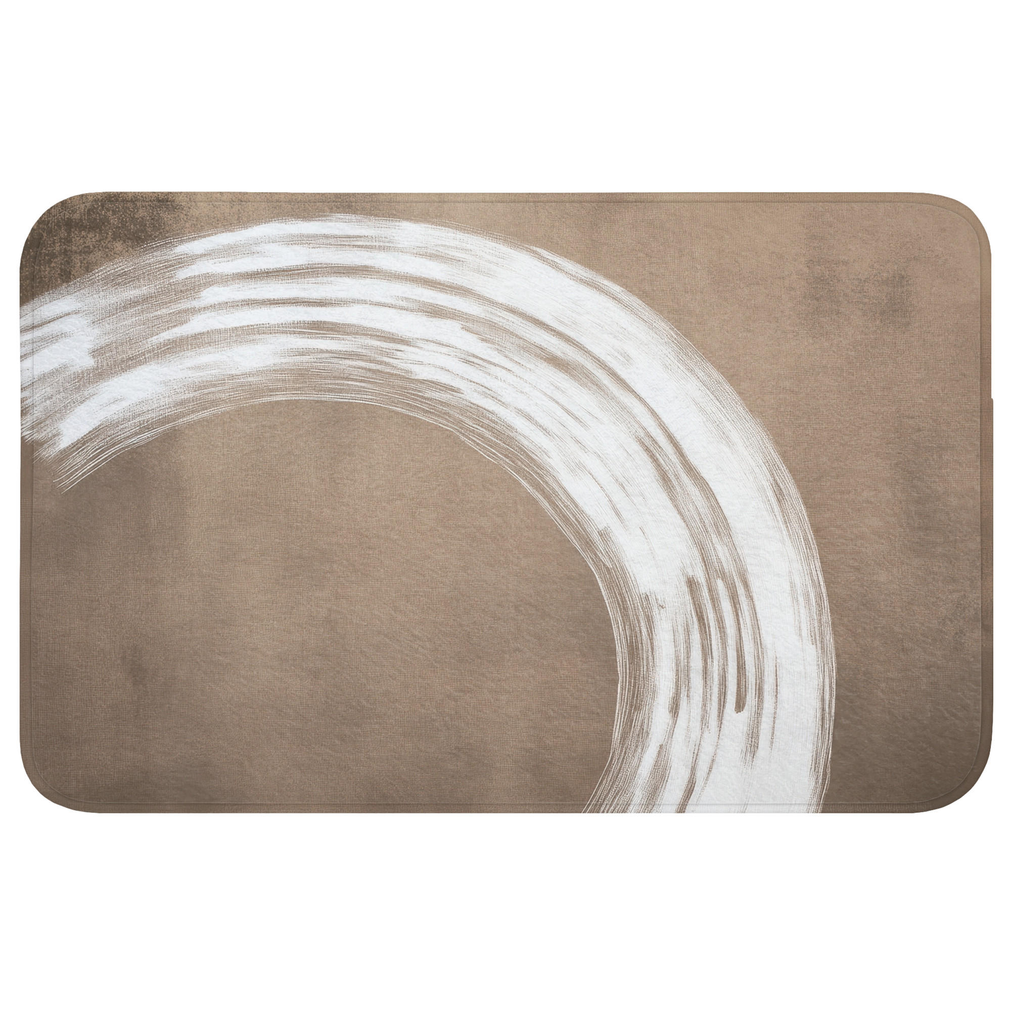 OnlyWow KOUPELNOVÁ PŘEDLOŽKA Barva - hnědá - Japandi 80x50 cm