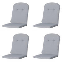 GARTENSTUHLKISSEN Panama 96/45 cm 4er-Set - Hellgrau, Textil (45/5/96cm) - Madison