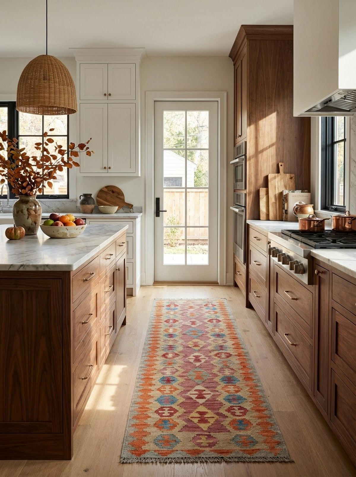 HANDWEBTEPPICH Kelim Gashgai Rot 249/60 cm Schurwolle - Rot, Textil (60/249cm) - Looma