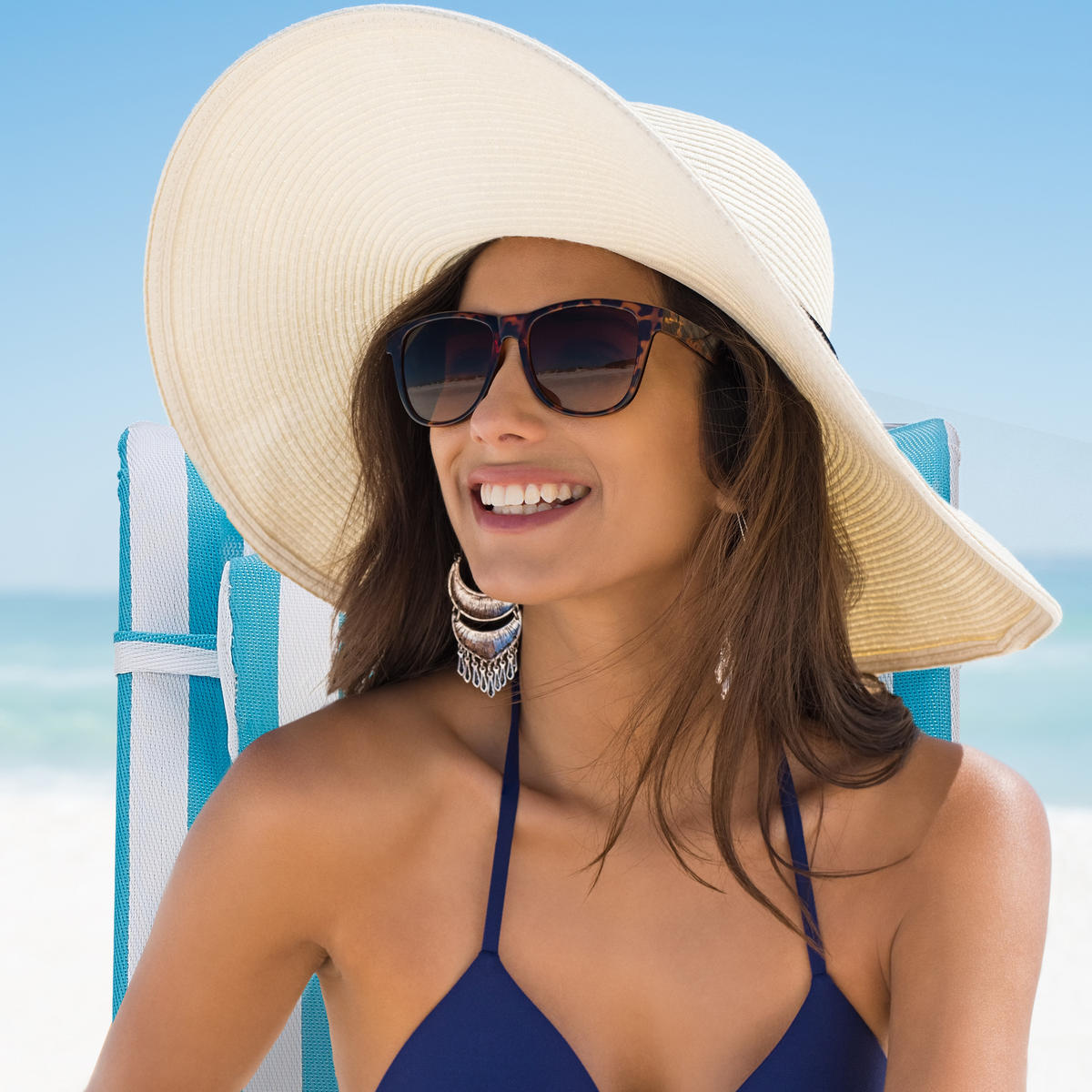 KLAPPLIEGESTUHL - Multicolor, Kunststoff/Textil (59/78/85cm) - Relaxdays