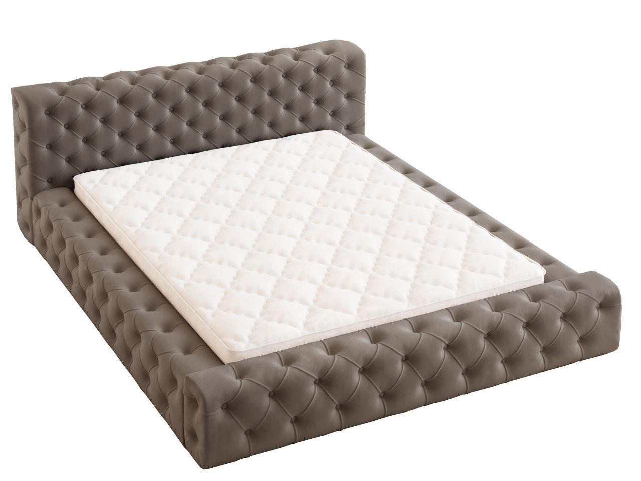 POLSTERBETT Palini 160x200 Braun - Braun, Textil (160/200cm) - Graingold