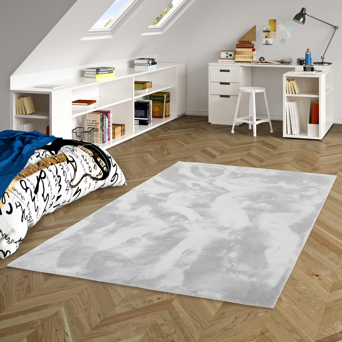 KINDER SUPER SOFT FELLTEPPICH PEARL KIDS - Grau, Textil (200/290cm) - Pergamon