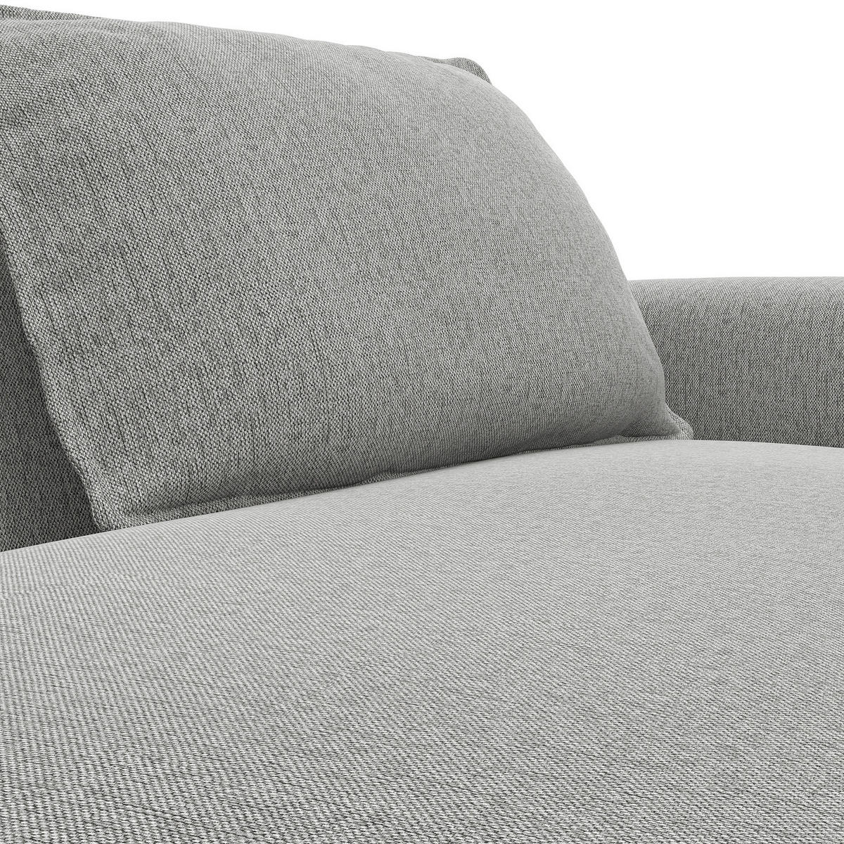 2,5-SITZER SOFA - Hellgrau, Textil (217/82/156cm) - home24