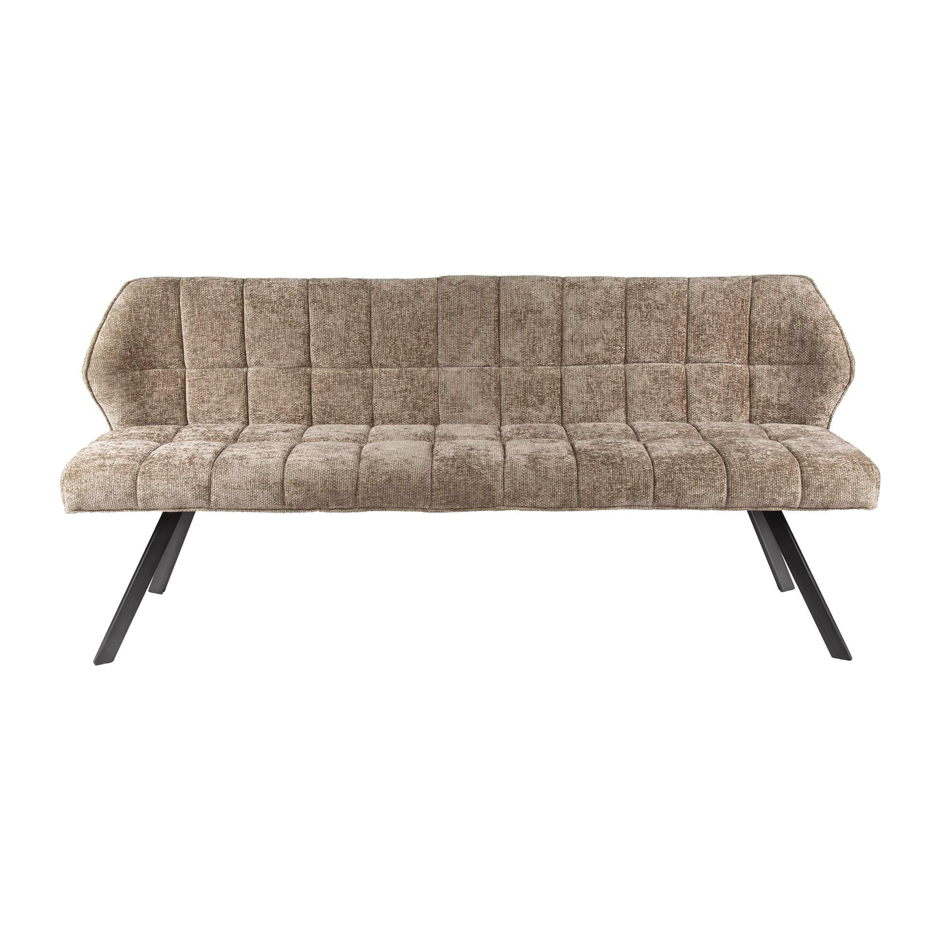 ESSZIMMERBANK Raster Beige 59/180/84 cm - Greige, Textil (180/84/59cm) - Hoyz Collection