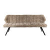 ESSZIMMERBANK Raster Beige 59/180/84 cm - Greige, Textil (180/84/59cm) - Hoyz Collection