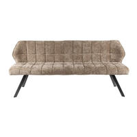 ESSZIMMERBANK Raster Beige 59/180/84 cm - Greige, Textil (180/84/59cm) - Hoyz Collection
