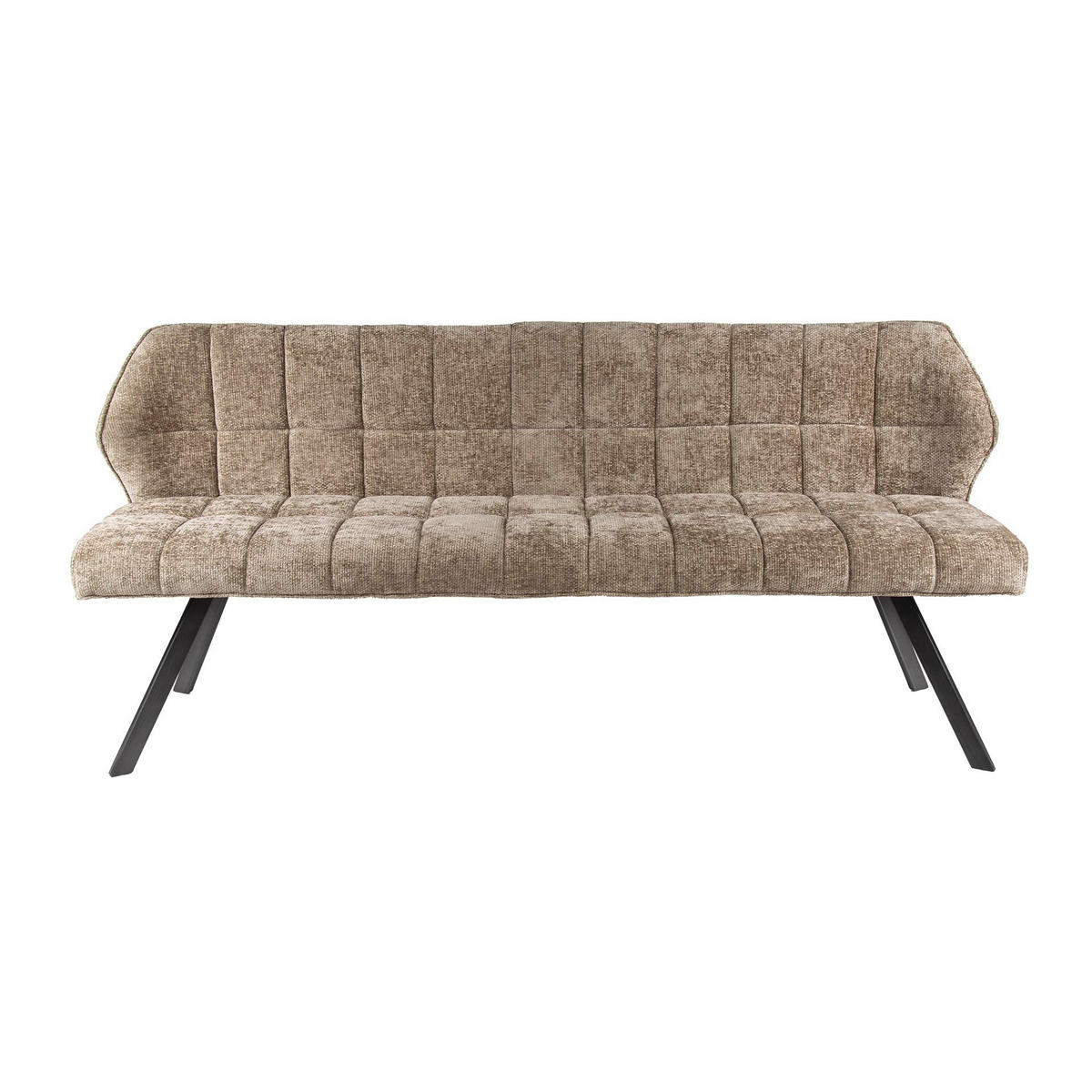 ESSZIMMERBANK Raster Beige 59/180/84 cm - Greige, Textil (180/84/59cm) - Hoyz Collection