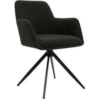 ESSZIMMERSTUHL Stoff Grün - Schwarz/Grün, Textil/Metall (56/82/58cm) - CLP