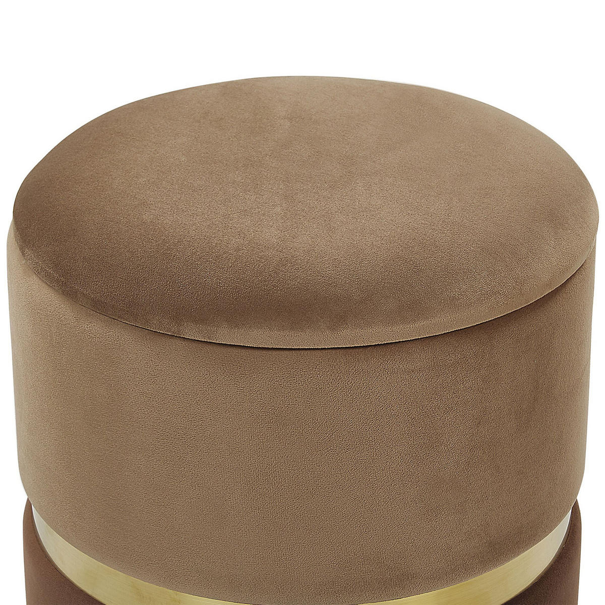 POUF Wichita 36/31/36/31/44/39 cm - Braun, Textil (31/39/31cm) - Beliani