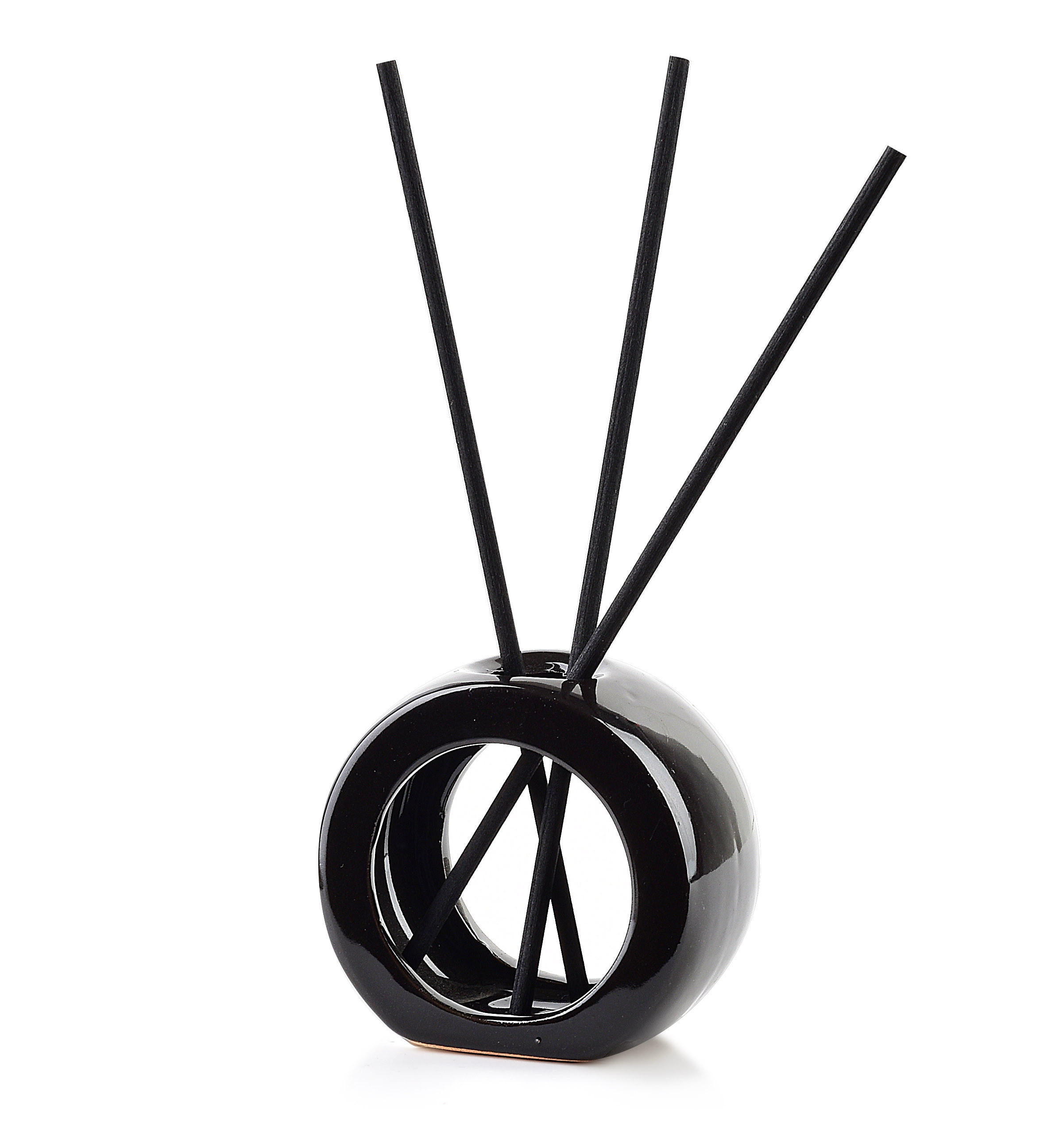DUFTDIFFUSOR Keramik mit 3 Stäbchen - Schwarz, Keramik (8.5/19/4.5cm) - Mondex