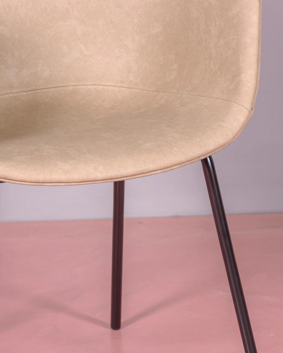 STUHL Textil Beige - Beige, Textil (59/80/51cm) - Nest Dream