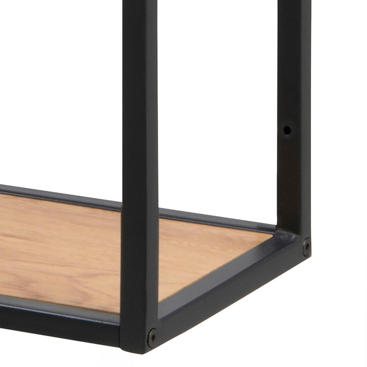 WANDREGAL - Wildeiche, Holzwerkstoff/Metall (75/91/20cm) - home24