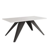 COUCHTISCH AIRA 120/60/48 cm Rechteckig, Schwarz/Weiß - Schwarz/Weiß, Metall (60/120/48cm) - Idohome