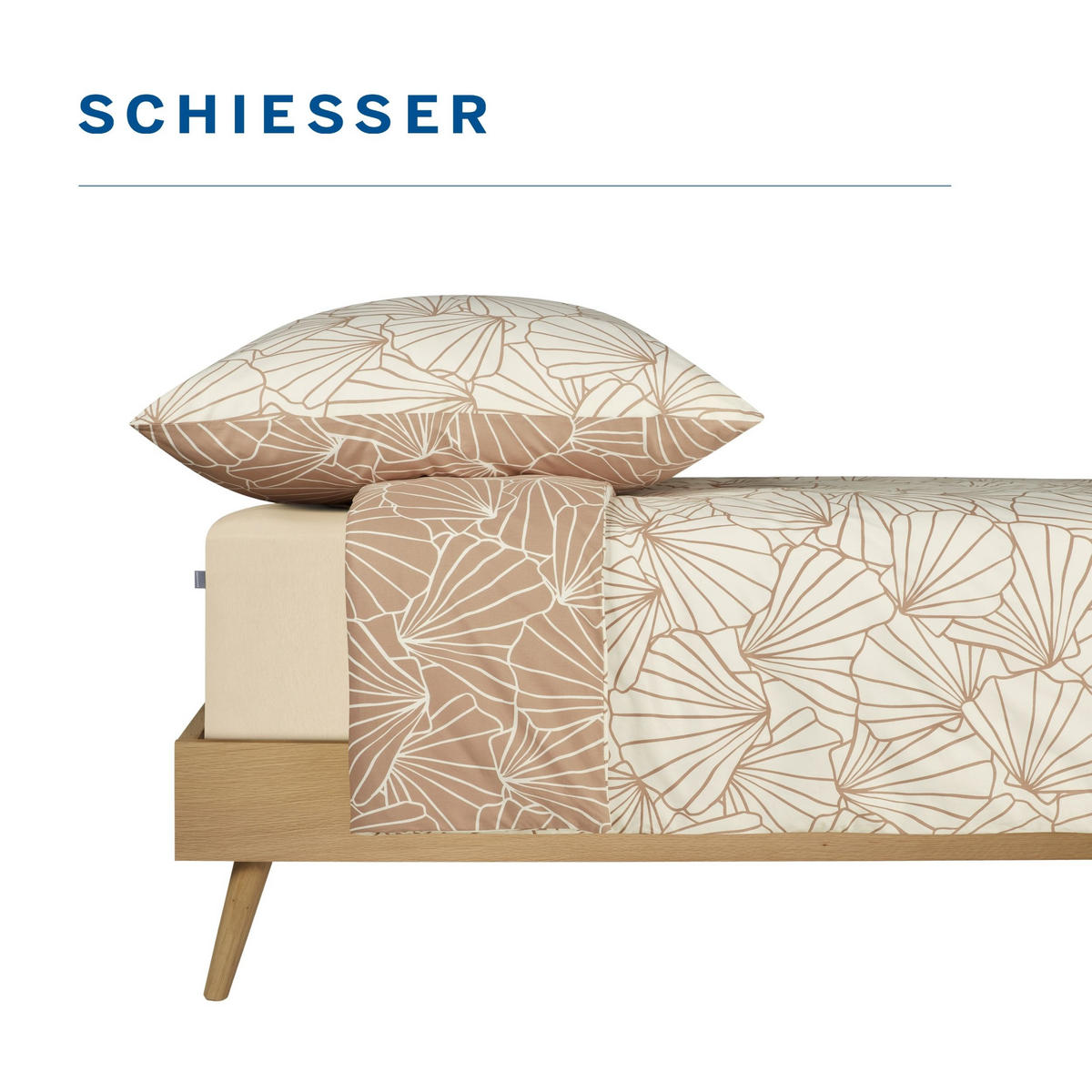 BETTWÄSCHESET Mariel - Renforcé - 2-teilig - 135 x 200 cm - Taupe - Taupe, Textil (135/200cm) - SCHIESSER
