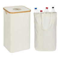 COLECTOR Bej pentru sticle returnabile - bej, carton ondulat/material textil (40/75/33cm) - Relaxdays