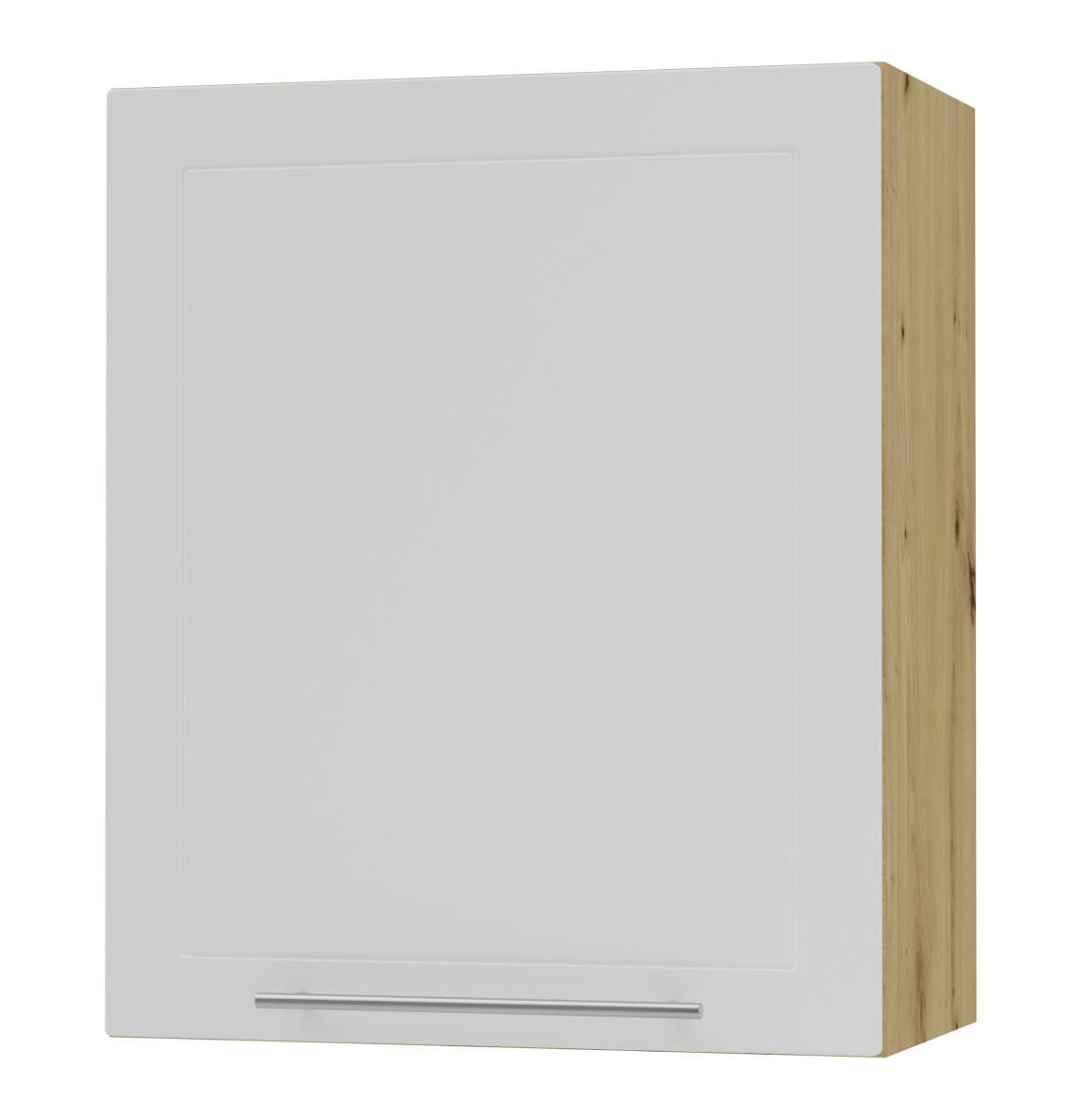 Feldmann-Wohnen Küchenhängeschrank Weiß, Eiche Artisan 60x72x32.5 cm