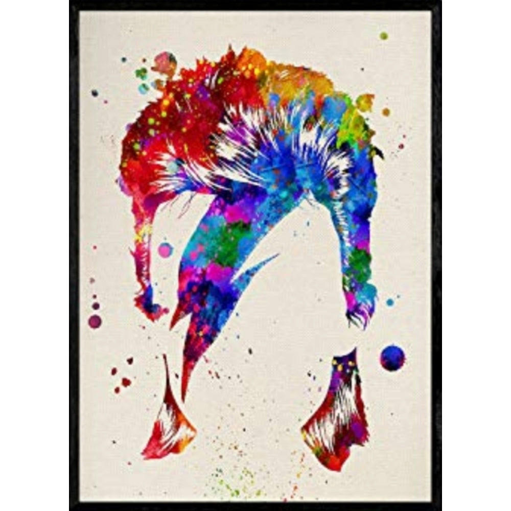 POSTER David Bowie A4 Schwarzer Rahmen - Schwarz, Papier (29.7/5/21cm) - Nacnic