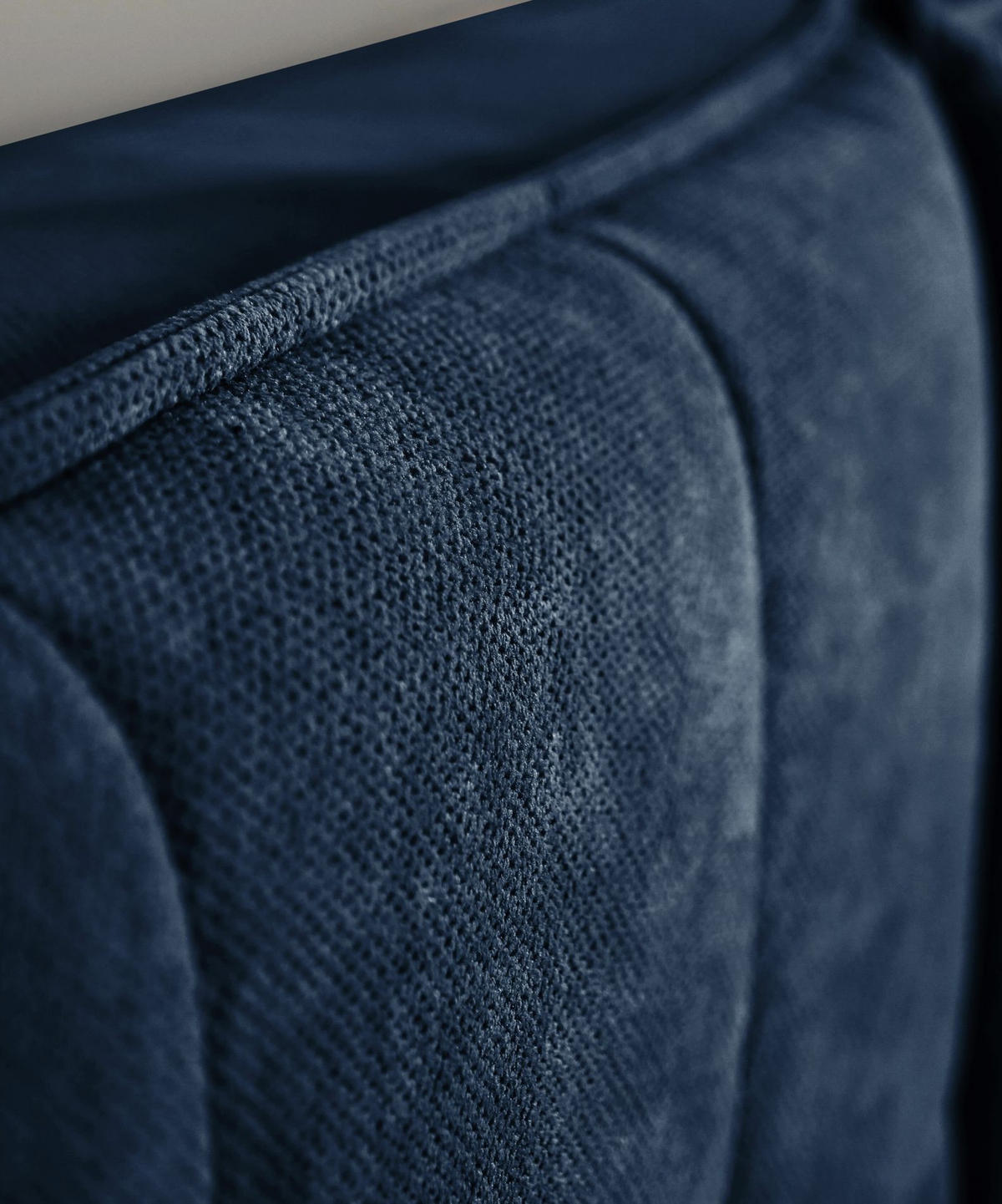 POLSTERBETT Belleo Nachtblau 180x200 cm - Schwarz/Dunkelblau, Textil/Metall (180/200cm) - Selsey