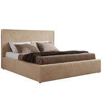 POLSTERBETT CORIVO CLASSIC 140/200 - Beige Plüsch - Schaum-Matratze - Beige, Textil (140/200cm) - MKS