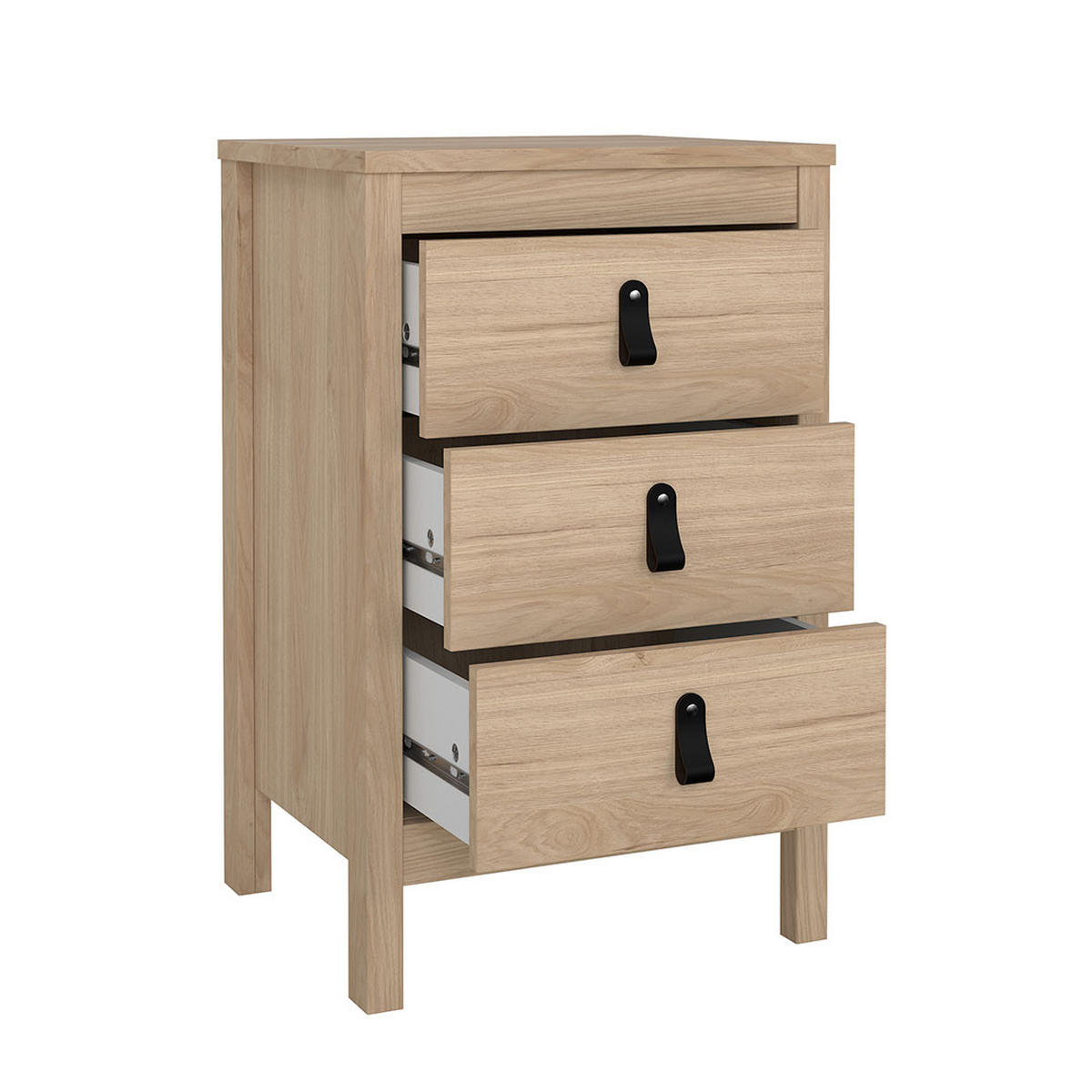 NACHTTISCH, Madrid, Eiche, Holzwerkstoff, 44 x 39 x 71 cm - Eichefarben, Holzwerkstoff (44/71/39cm) - ebuy24